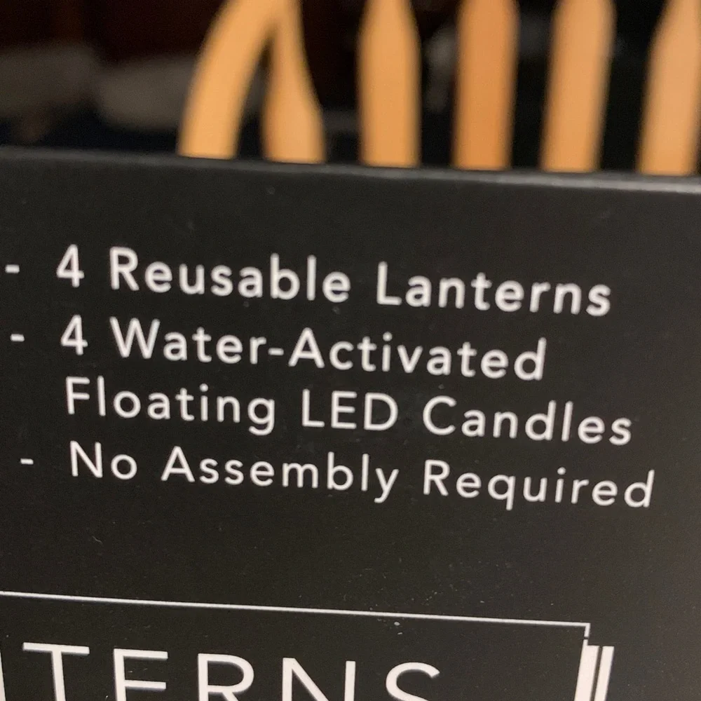 Modgy Luminary Lanterns - Water Lilies Design NWOT